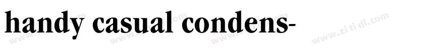 handy casual condens字体转换
